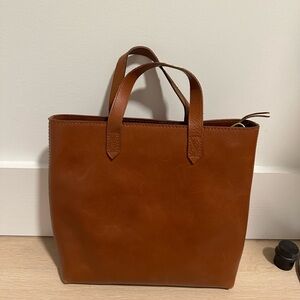 Madewell zip top transport crossbody leather bag